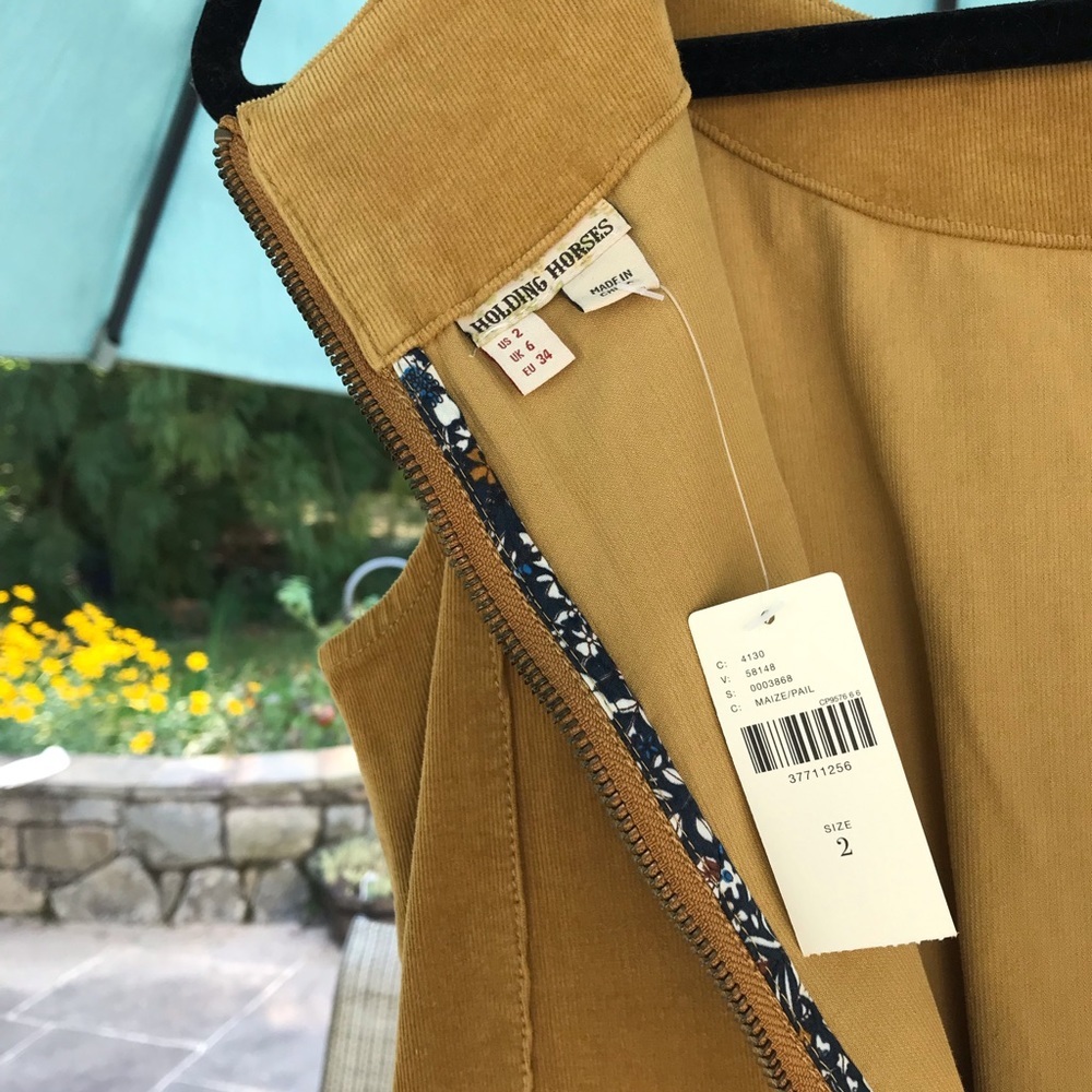 NWT Anthropologie Holding Horses Corduroy Dress - Picture 5 of 10